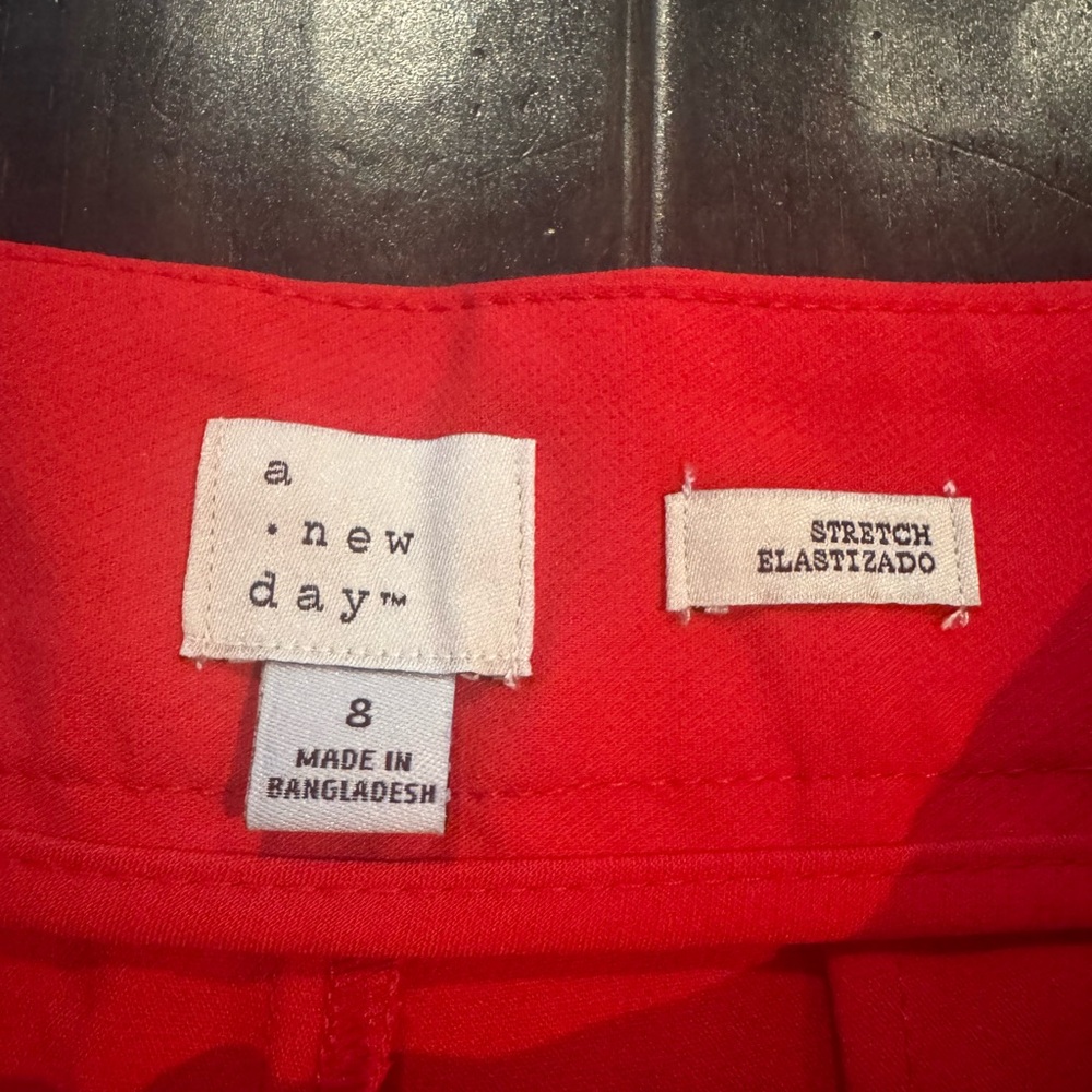 A New Day High Waist Red Shorts - Picture 2 of 6